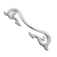 Ручка скоба современная классика 192 мм глянцевый хром BRASS, 305192МР02 Ручка скоба современная классика 192 мм глянцевый хром BRASS, 305192МР02