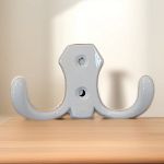 Крючок мебельный малый белый, (25), КМ-2 Крючок мебельный малый белый, (25), КМ-2