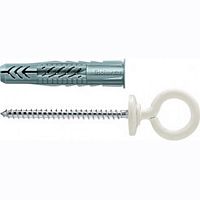 94414 Универсальный дюбель с кромкой и рым-болтом (с белым покрытием) UX 8 x 50 OH N 94414 Универсальный дюбель с кромкой и рым-болтом (с белым покрытием) UX 8 x 50 OH N