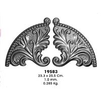 Накладка штампованная пара 233х255х1 мм 19583 Накладка штампованная пара 233х255х1 мм 19583