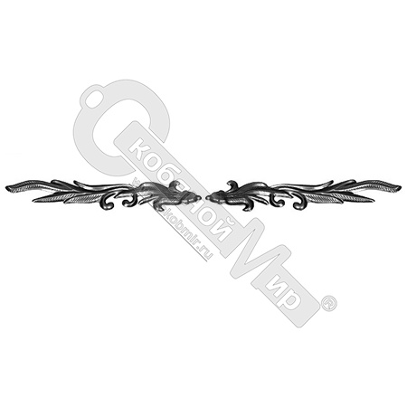 Накладка штампованная пара 640х115х1 мм 19792 Накладка штампованная пара 640х115х1 мм 19792