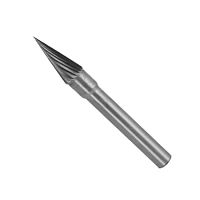 Шарошка (борфреза) карбидная по металлу, коническая заостренная, штифт 6 мм, Профи, 36596 Шарошка (борфреза) карбидная по металлу, коническая заостренная, штифт 6 мм, Профи, 36596