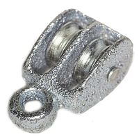 Блок двойной металлический 7мм/25мм /1/ Блок двойной металлический 7мм/25мм /1/