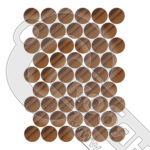 Заглушки самоклеющиеся пластик. 14 мм для евровинта, оливковый (лист 50 шт.), PC2200 фото 2 Заглушки самоклеющиеся пластик. 14 мм для евровинта, оливковый (лист 50 шт.), PC2200 фото 2