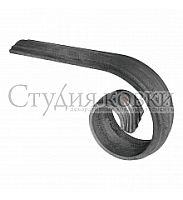 Окончание поручня 130х230 мм 40х9 мм SK54.01.8  Окончание поручня 130х230 мм 40х9 мм SK54.01.8