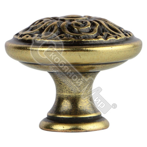 Ручка кнопка классика античная бронза, 15.352.01.12 