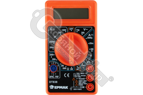 Мультиметр цифровой DT-838, ЕРМАК,  660-005