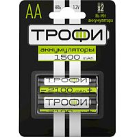 Батарейка аккумуляторная Трофи пальчиковая HR6-2BL 2100 mAh (1 шт.), C0032099 Батарейка аккумуляторная Трофи пальчиковая HR6-2BL 2100 mAh (1 шт.), C0032099