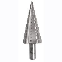 Сверло ступенчатое по металлу 14ст: d=4-30 мм, L=100 мм, прямая кромка, inWork,  36404-1 Сверло ступенчатое по металлу 14ст: d=4-30 мм, L=100 мм, прямая кромка, inWork,  36404-1