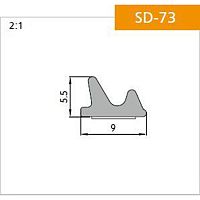 PROFITRAST" SD-73 B черный (100м) (уп.1/6шт.) уплотнитель PROFITRAST" SD-73 B черный (100м) (уп.1/6шт.) уплотнитель