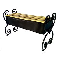 Скамейка Волна 20 с ящиком 900*330*500 Скамейка Волна 20 с ящиком 900*330*500