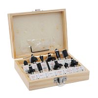 Фрезы по дереву, 8 мм (12 шт.), F00768, 36578 Фрезы по дереву, 8 мм (12 шт.), F00768, 36578