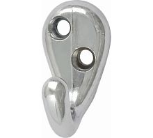 Крючок-вешалка 1 рожковый, хром*** Крючок-вешалка 1 рожковый, хром***