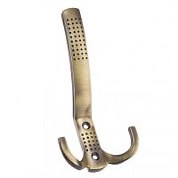 Крючок 3-х рожковый, YG1149L AB, бронза (с перфорацией), 122-146/212А (8288) /26/260/ Крючок 3-х рожковый, YG1149L AB, бронза (с перфорацией), 122-146/212А (8288) /26/260/