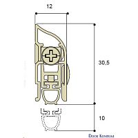 Антипорог 900мм DA3062090_05 Антипорог 900мм DA3062090_05