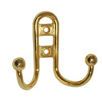 Крючок 2-х рожковый с шариками, YG1205S РВ, золото, 122-097/208 В /50/500/ Крючок 2-х рожковый с шариками, YG1205S РВ, золото, 122-097/208 В /50/500/