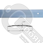 Порог АЛ-125-С 1,35м белый , Стык алюминевый , 40 мм фото 2 Порог АЛ-125-С 1,35м белый , Стык алюминевый , 40 мм фото 2