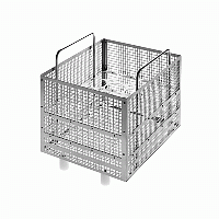 Корзина 265х152х110 мм для бутылок из нержавеющей стали Корзина 265х152х110 мм для бутылок из нержавеющей стали