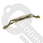 Ручка-скоба 128 мм BRASS керамика с металлом, античная бронза, 15.090.128.PO25B.12*** фото 2 Ручка-скоба 128 мм BRASS керамика с металлом, античная бронза, 15.090.128.PO25B.12*** фото 2