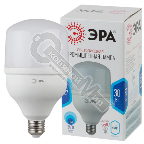 Лампа светодиодная ЭРА LED smd POWER 30W-4000-E27 Т-100***