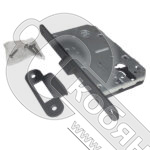 Замок бесшумный под цилиндр, цвет черный матовый P 410C BL фото 2 Замок бесшумный под цилиндр, цвет черный матовый P 410C BL фото 2