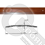 Порог АЛ-125-С 2,0м ЭФФЕКТ ДЕРЕВА , Стык алюминевый , 40 мм фото 2 Порог АЛ-125-С 2,0м ЭФФЕКТ ДЕРЕВА , Стык алюминевый , 40 мм фото 2