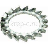Шайба нерж.стопорная с упругими внешними зубцами М10 ( D10,5) DIN 6798А А2 /100/ Шайба нерж.стопорная с упругими внешними зубцами М10 ( D10,5) DIN 6798А А2 /100/