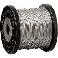 Трос для растяжки стальной DIN 3055 1,5 мм 1х19+FC /200-250-500 м/ Трос для растяжки стальной DIN 3055 1,5 мм 1х19+FC /200-250-500 м/