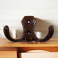 Крючок мебельный малый антик медный, (25), КМ-2 Крючок мебельный малый антик медный, (25), КМ-2