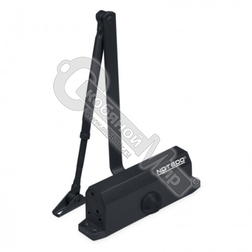 Доводчик NOTEDO DC-120-I EN5 (120кг), с рычажной тягой, черный Доводчик NOTEDO DC-120-I EN5 (120кг), с рычажной тягой, черный