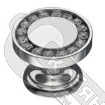 Ручка-кнопка BRASS эксклюзив. коллекция: латунь с кристаллами Swarovski, глянцевый хром, 0776-005*** фото 2 Ручка-кнопка BRASS эксклюзив. коллекция: латунь с кристаллами Swarovski, глянцевый хром, 0776-005*** фото 2