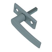 Ручка оконная РО-10 42мм серый металлик комплект с обраткой