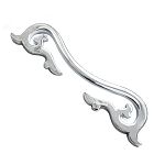 Ручка-скоба 192 мм BRASS современная классика, глянцевый хром, 305192МР02*** Ручка-скоба 192 мм BRASS современная классика, глянцевый хром, 305192МР02***