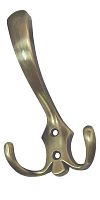Крючок 3-х рожковый, К302 AB, старинная латунь, Boyard Крючок 3-х рожковый, К302 AB, старинная латунь, Boyard
