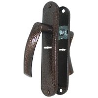 Ручка на планке РДП-2-023-42С-АМ-Л-антик медь,лев./15/ Ручка на планке РДП-2-023-42С-АМ-Л-антик медь,лев./15/