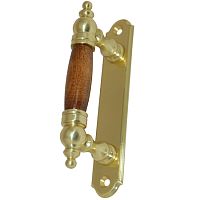Ручка дверная деревянная  латунь ЛД-1