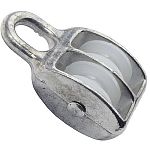 Блок двойной с нейлоновым колесом 6мм/20мм /1/ Блок двойной с нейлоновым колесом 6мм/20мм /1/