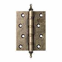 Петля универсальная латунная CROWN 4"х3"х3,0 мм, античное серебро*** Петля универсальная латунная CROWN 4"х3"х3,0 мм, античное серебро***