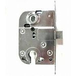 Корпус врезного замка под цилиндр хром б/пл.СК 102 Корпус врезного замка под цилиндр хром б/пл.СК 102