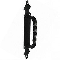 Ручка-скоба дверная черная 100-280х45х2 /2/40/ 00024951 Ручка-скоба дверная черная 100-280х45х2 /2/40/ 00024951