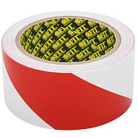 Лента разметочная клейкая 50 мм х 25 м, красно-белая, 11858 Лента разметочная клейкая 50 мм х 25 м, красно-белая, 11858