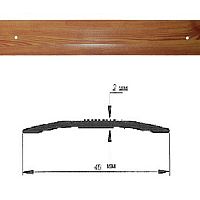 Порог АЛ-125-С СОСНА бархат Стык алюминевый , 40 мм 1,8м Порог АЛ-125-С СОСНА бархат Стык алюминевый , 40 мм 1,8м
