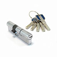 Цилиндровый механизм BR 80(32х48), 5 ключей, Цвет: хром Цилиндровый механизм BR 80(32х48), 5 ключей, Цвет: хром