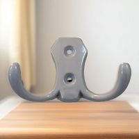 Крючок мебельный малый серый металлик, (25), КМ-2 Крючок мебельный малый серый металлик, (25), КМ-2