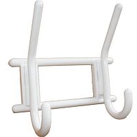 Вешалка 2-х рожковая, снежно-белый, пластмасса, 537 /40/ Вешалка 2-х рожковая, снежно-белый, пластмасса, 537 /40/