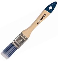 Кисть плоская 25 мм 1", искусственная щетина, дер. ручка, STAYER, 01032-025 Кисть плоская 25 мм 1", искусственная щетина, дер. ручка, STAYER, 01032-025