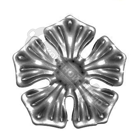 Цветок штампованный 85х2 мм 600J.01 Цветок штампованный 85х2 мм 600J.01