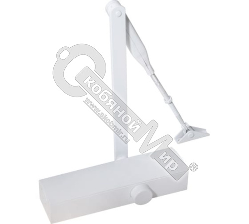 Доводчик DOORLOCK DL200N BC DC EN2-5 (40-125 кг), тормоз октрыв. мороз до -35, белый 75561