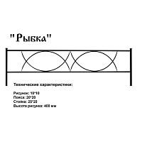 Ограда Рыбка Высота ограждения 400 мм цена за пог. метр Ограда Рыбка Высота ограждения 400 мм цена за пог. метр