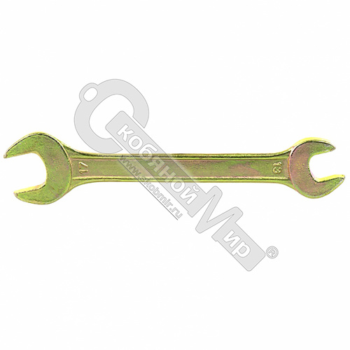 Ключ рожковый 13х17 мм, желтый цинк, Сибртех,  14307